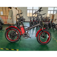 48V 1000W Fat Tire Folding Electric Bicycle 20 Inch 4.0 Tyre Electric Snow Bike